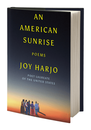Picture of Joy Harjo's book, titled An American Sunrise